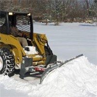 Snow Blades for Skid Steer by Worksaver