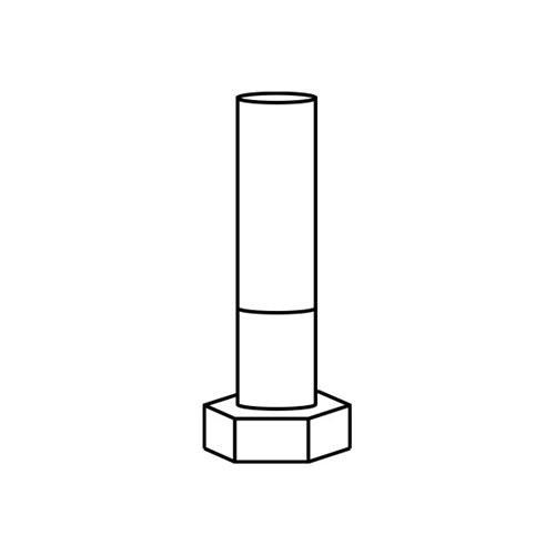 BOLT 7/16-14X2 SOCKET HEAD ZP