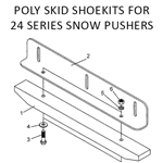 POLY SKID SHOE KIT PAIR OF POLY SKID SHO